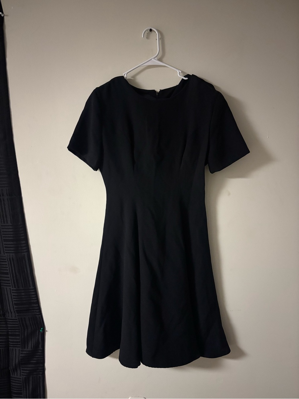 Vintage Carole Little Black Dress Size 6 Made in USA Shoulder Pad Fit & Flare